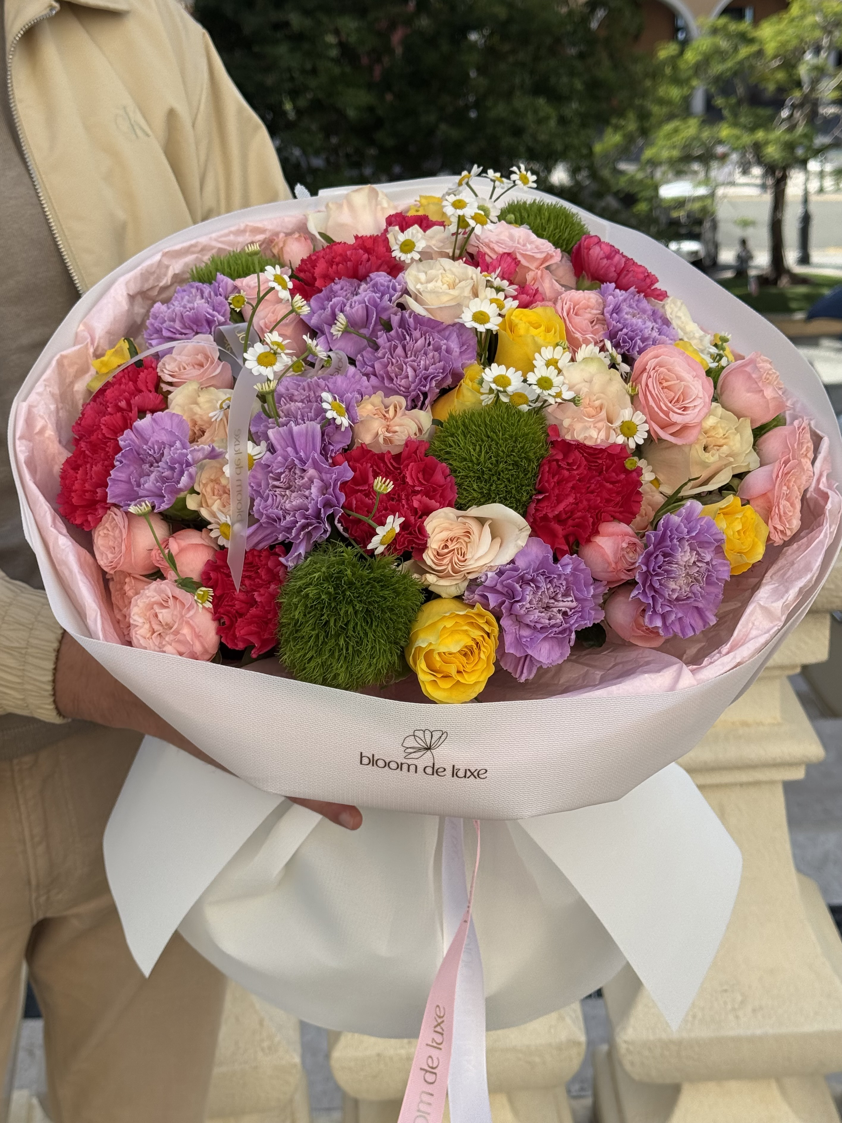 Dopamine Bouquet — vibrant seasonal blooms, luxury flower delivery Gold Coast